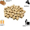 Fycooler Small Wooden Cubes Wood Carving Kit - Wood Cubes