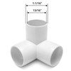 QWORK 3 Way 1/2" Tee PVC Fitting Elbow,12Pack PVC Fitting