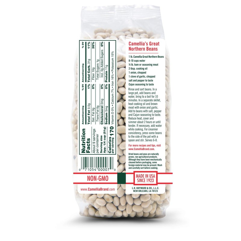 Camellia Brand Dried Great Northern Beans, 1 Pound (Pack of