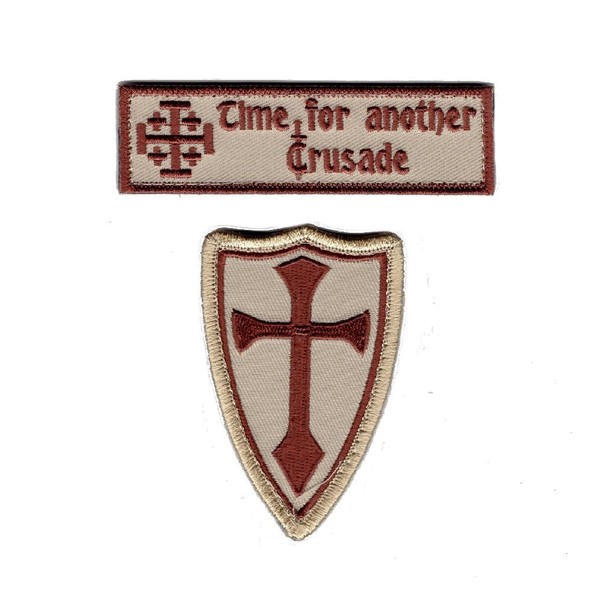 Time for Another Crusade Cross christian Hook patch