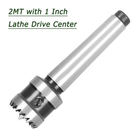 Timunr 2MT with 1-Inch Lathe Drive Center Woodworking Turning Tool, Crown Super Wood Lathe Drive Center Wood Turning Tool