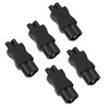 5 Pcs IEC320 C6 to IEC320 C5 Power Adapter Computer