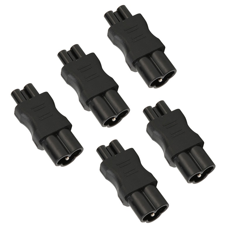 5 Pcs IEC320 C6 to IEC320 C5 Power Adapter Computer