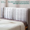 Headboard Cover Bed - Thickened Soft Stretch Slipcover Flannel Fabric,