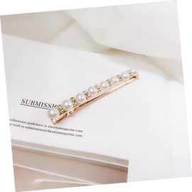 FOMIYES 2sets Hair Clips for Headwear Pearl and Rhinestone Barrette Stylish and Elegant 3pcs*2