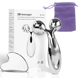 2 Piezas Herramienta Facial Gua Sha,Herramienta de masaje de acero inoxidable Guasha,Herramienta de Guasha Facial,Gua Sha Board para Masaje Facial Ant