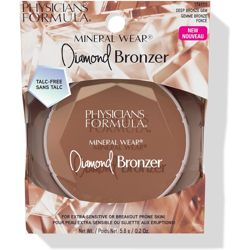Physicians Formula Bronceador Mineral Wear Diamond Bronzer Tono Deep Bronze