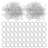 500Pcs 10mm Silver Open Jump Rings Open Connectors Circle Metal
