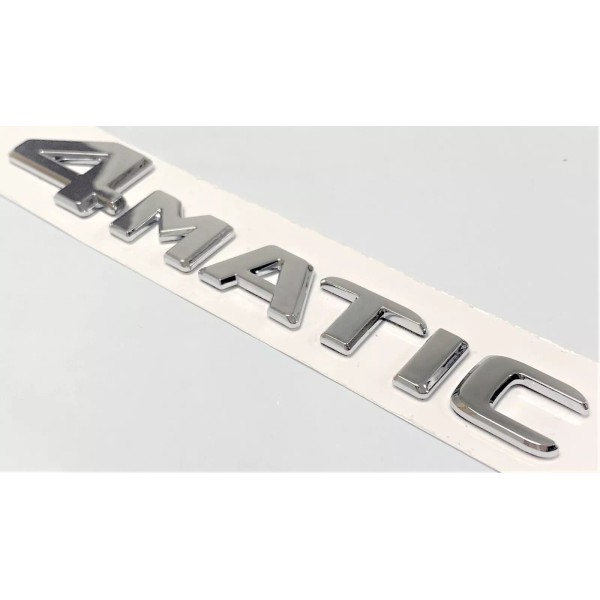Unbranded #2 CHROME 4MATIC REPLACEMENT FOR MERCEDES REAR TRUNK BADGE