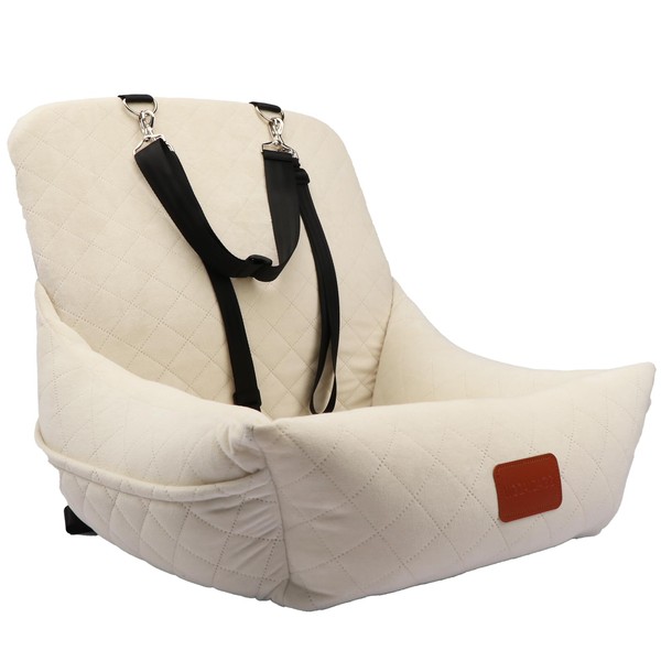 WOOAIDAGG Dog Car Seat for Small Dogs,Ultra-Soft Fabric Car Dog
