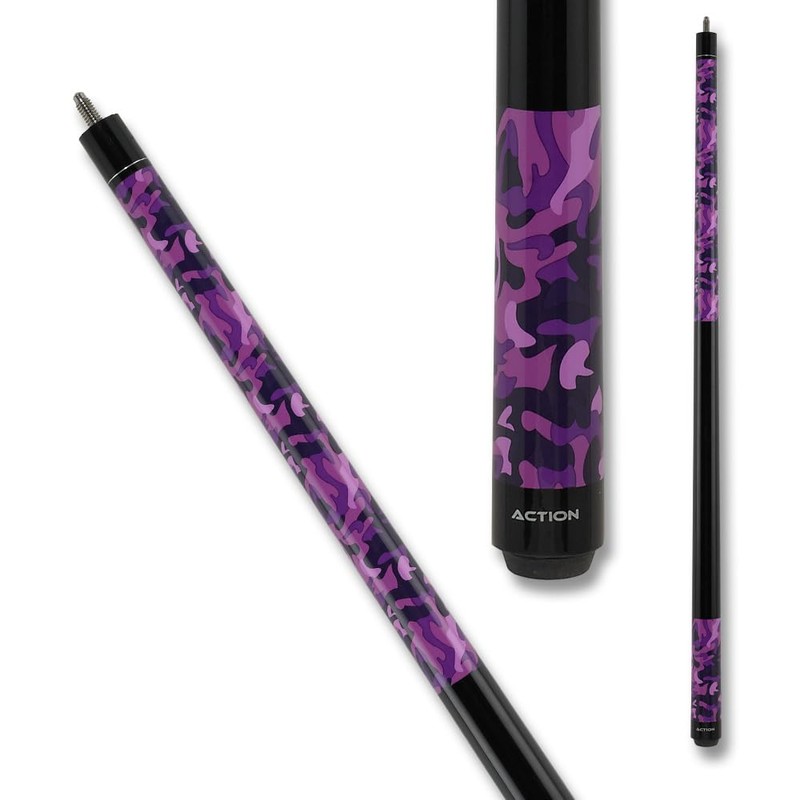 Action Impact - Billiards Pool Cue Stick - Purple Camo