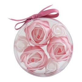 Mathilde M Set of 3 Camellias and 3 Roses Pink