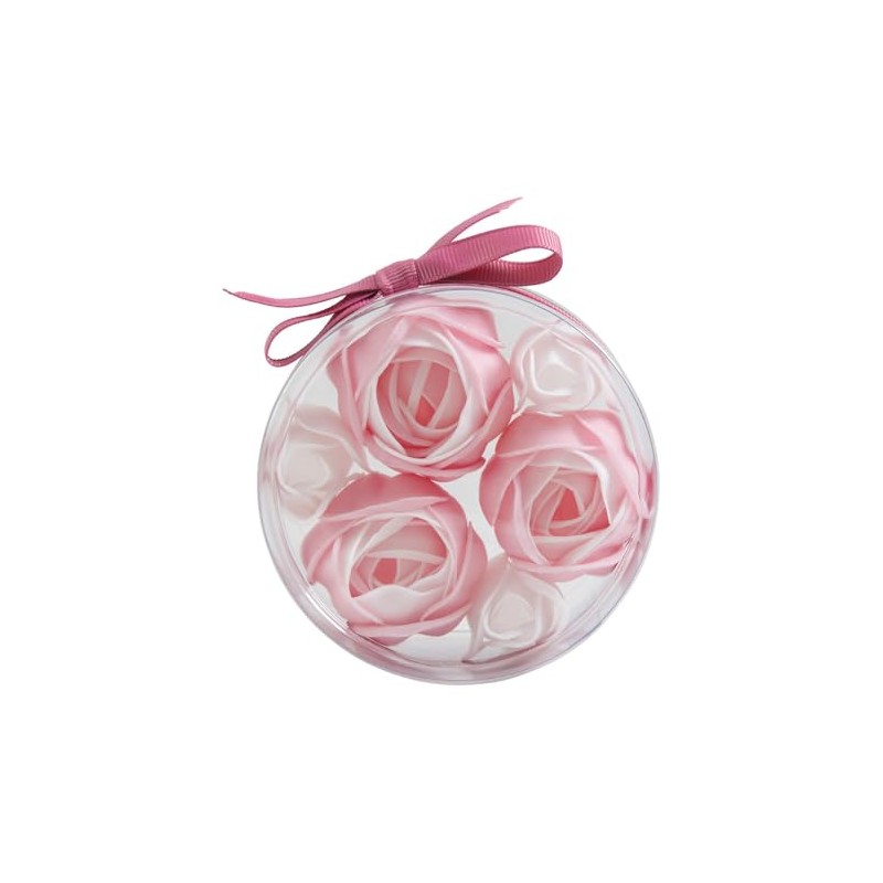 Mathilde M Set of 3 Camellias and 3 Roses Pink