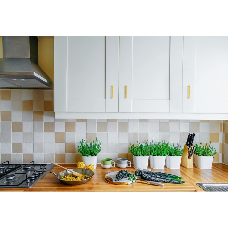 Ravinte 20 Pack Solid 3 Inch Kitchen Square Cabinet Handles