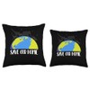 Save Our Home Animals Wildlife Conservation Earth Day Throw Pillow