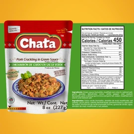 Chata Mexican Pork Crackling in Salsa Verde, 8 oz