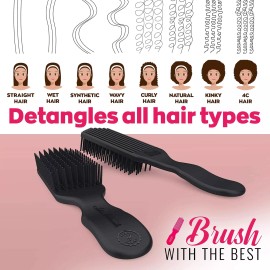 Brush With The Best Black Detangler Brush by Felicia Leatherwood - For Kinky Curly