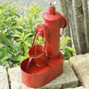 Metal Solar Powered Water Fountain with Backup Battery,Outdoor Fountains