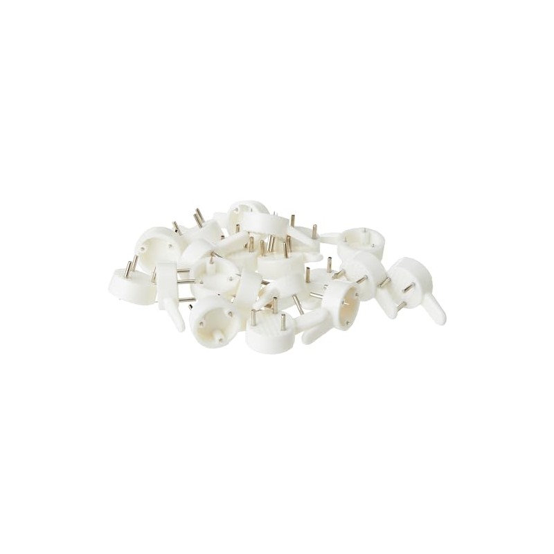 Merriway® BH01676 (20 Pcs) Small 22mm (7/8 inch) White Nylon