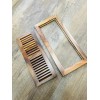 Elegance Plyquet Unfinished Acacia Wood Floor Vent Register, Flush Mount