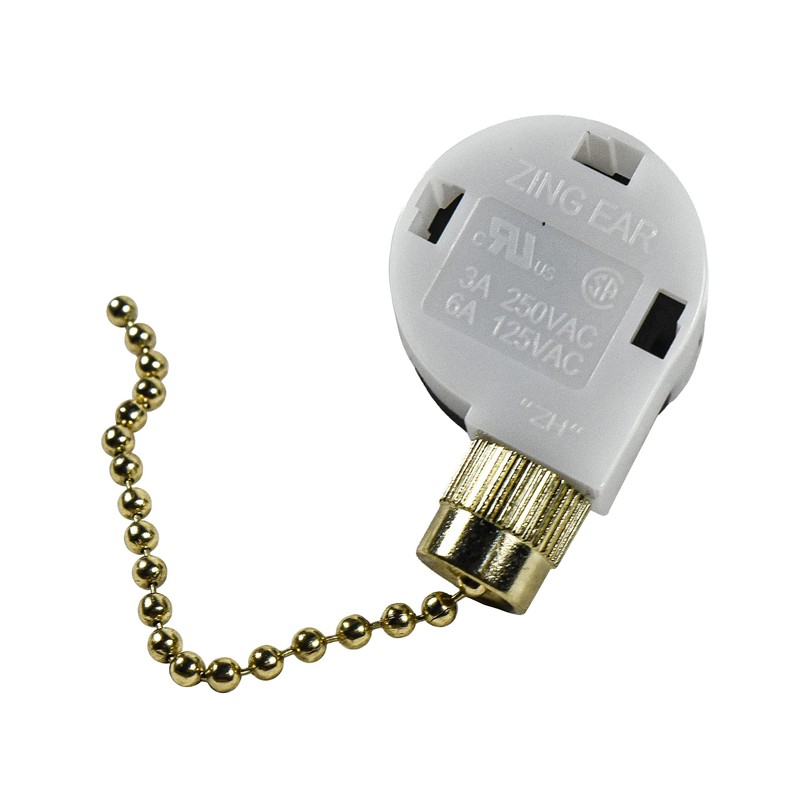 HQRP Ceiling Fan Pull Chain 3-Speed 4-Wire Control Switch Compatible