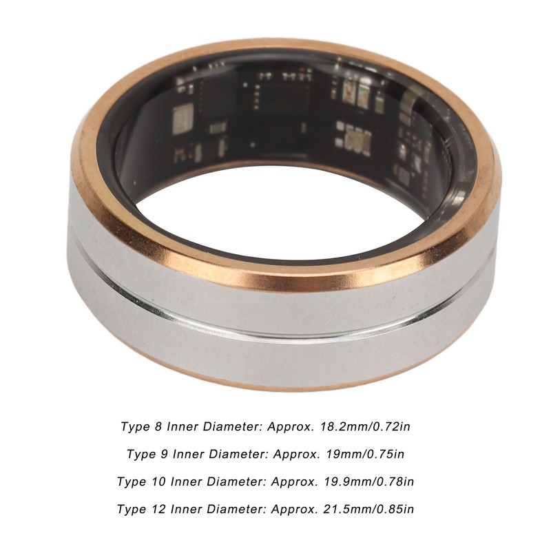 Smart Ring Fitness Tracker Ceramic Stainless Steel Sleep Monitoring Camera