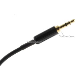 Universal 6ft 3.5mm Stereo Step-Down Plug to DIN-7 Audio Cable, BO-806Z