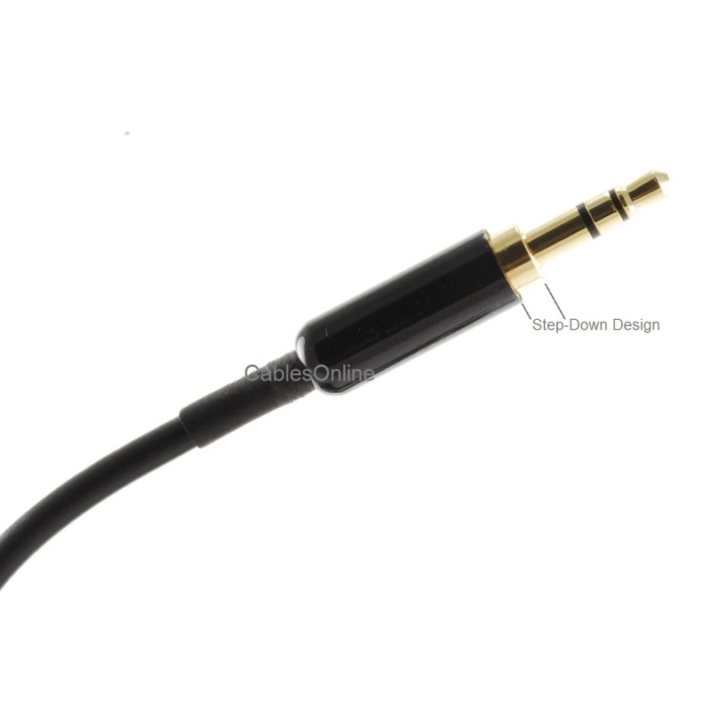 Universal 6ft 3.5mm Stereo Step-Down Plug to DIN-7 Audio Cable,