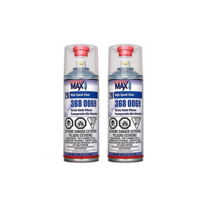 Spray max 3680069 2K High Speed Clear Coat Aerosol 11.3