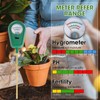 EBQOSK 3 in 1 Soil Tester, Moisture/PH/Fertility for Garden &