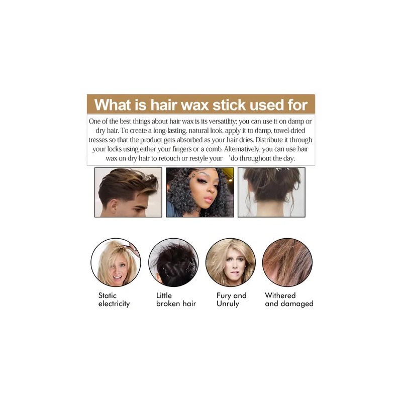 Barra De Cera Fijadora Para Cabello Dañado Ikt 75g