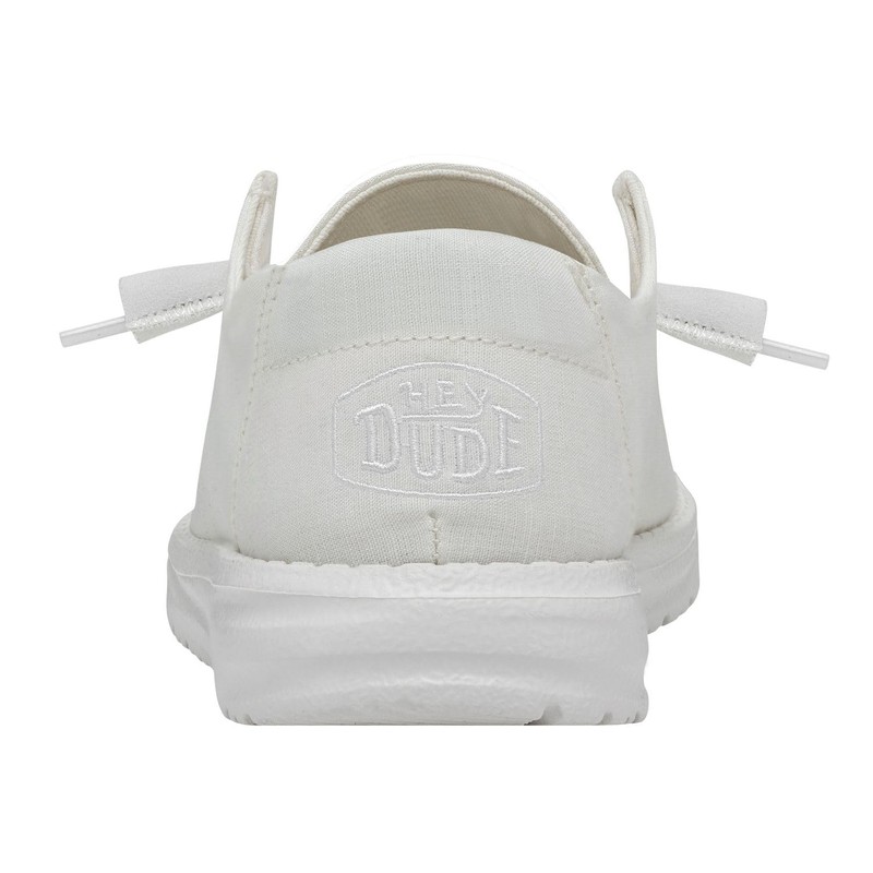 Hey Dude Wendy Slub Canvas White, Women 22 MX