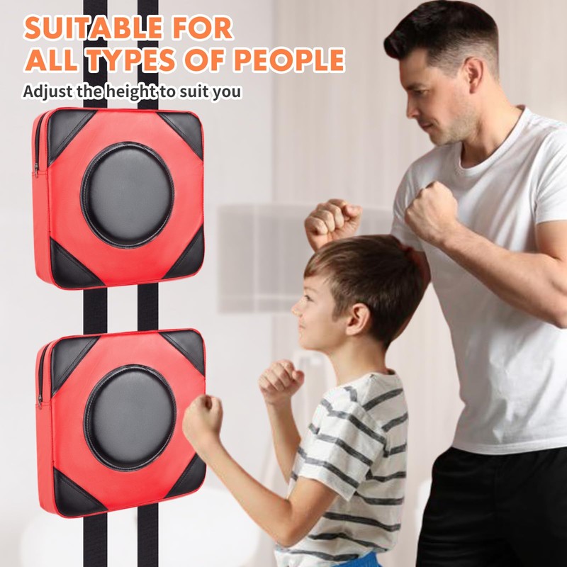 LuiceABC Boxing Wall Punch Pad, PU Leather Karate Taekwondo Boxing