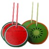 BWG Watermelon Kiwi Novelty Drinking Cups with Lid & Reusable