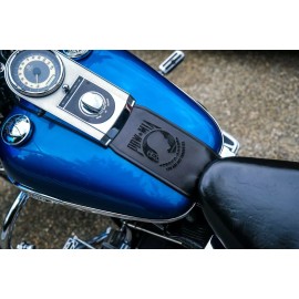 The Dirty Gringo Harley Davidson Leather Gas Tank Panel Bib POW MIA Not Forgotten