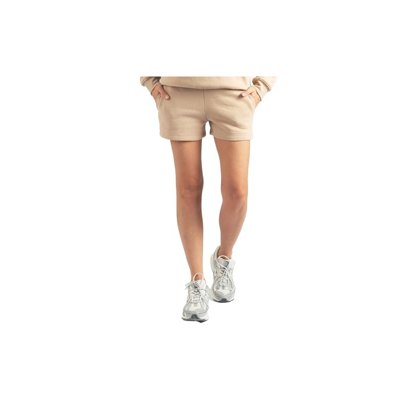 Carlheim Harper Lounge Women's Sweat Shorts, tan, XL