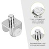 uxcell Glass Shelf Bracket Pegs, 8Pcs Zinc Alloy Adjustable Glass