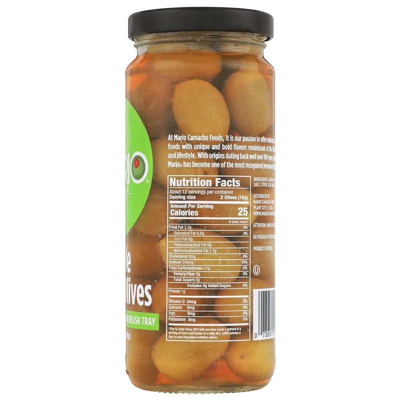 Mario Camacho Foods Whole Spanish Queen Olives, 7 Ounce (Pack