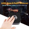 Illuminated 4.5cm Round LED Trackball Mouse PS/2 PCB Connector, Wired