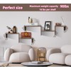 cbesvfo Wood Floating Shelves for Wall Shelf for Bedroom, Hanging