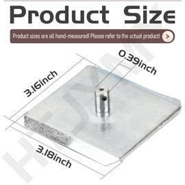 6v Spinner Plate for Deer Feeder, Heavy Duty 6-Volt Spinner Plate for Game Feeder, Fits 1/8 inch Motor Shaft