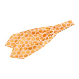 Allegra K Men's Ascot Tie Necktie, Polka Dot Pattern, Wedding Party, orange