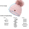 Faera Winter Hat Women's Hat Lined with Faux Fur Bobble