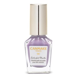 Canmake Colorful Nails N96 Warm Nails, 0.3 fl oz (8 ml), High Color, Quick Drying, Purple, Pearl, Milky