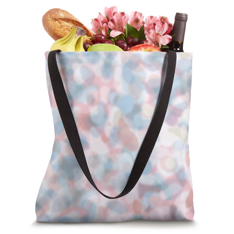 Aesthetic Pink and Blue Tortoise Shell Pattern Tote Bag