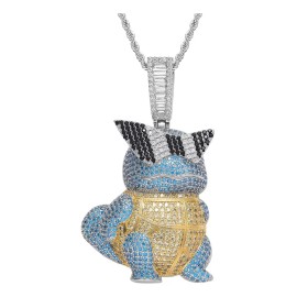 Alien Technology Collar Squirtle Pokemón Anime Fantasía Joyería Cadena Regalo