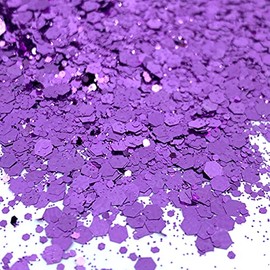 Lavender Chunky Glitter Mix, Nail Glitter, Lip Gloss Glitter, Resin for tumblers Nail Art Crafts and is Solvent Resistant (2oz)