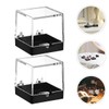 BUGUUYO Plastic Mini Gemstone Display Box Mini Specimen Case for