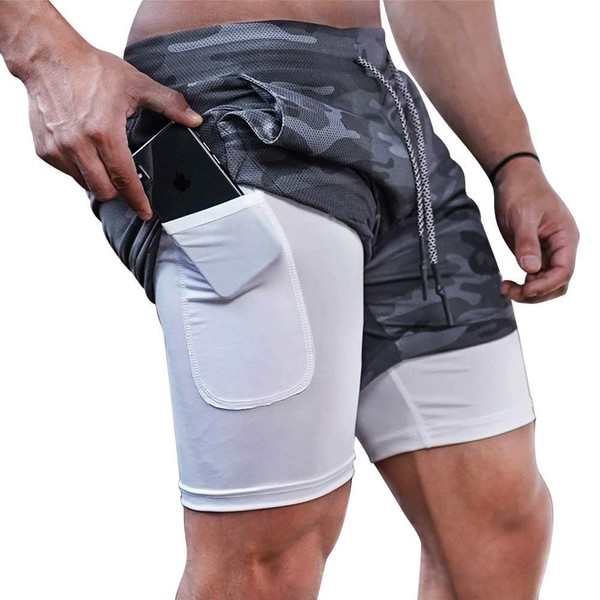 Superora Men's Sports Shorts Running Shorts 2 in 1 Short
