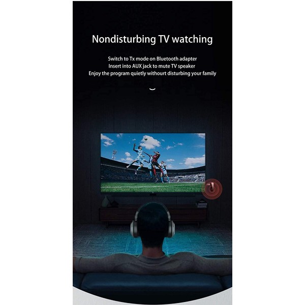 UrbanX Bluetooth 5.0 Adapter 3.5mm Jack Aux Receiver, 2-in-1 Wireless